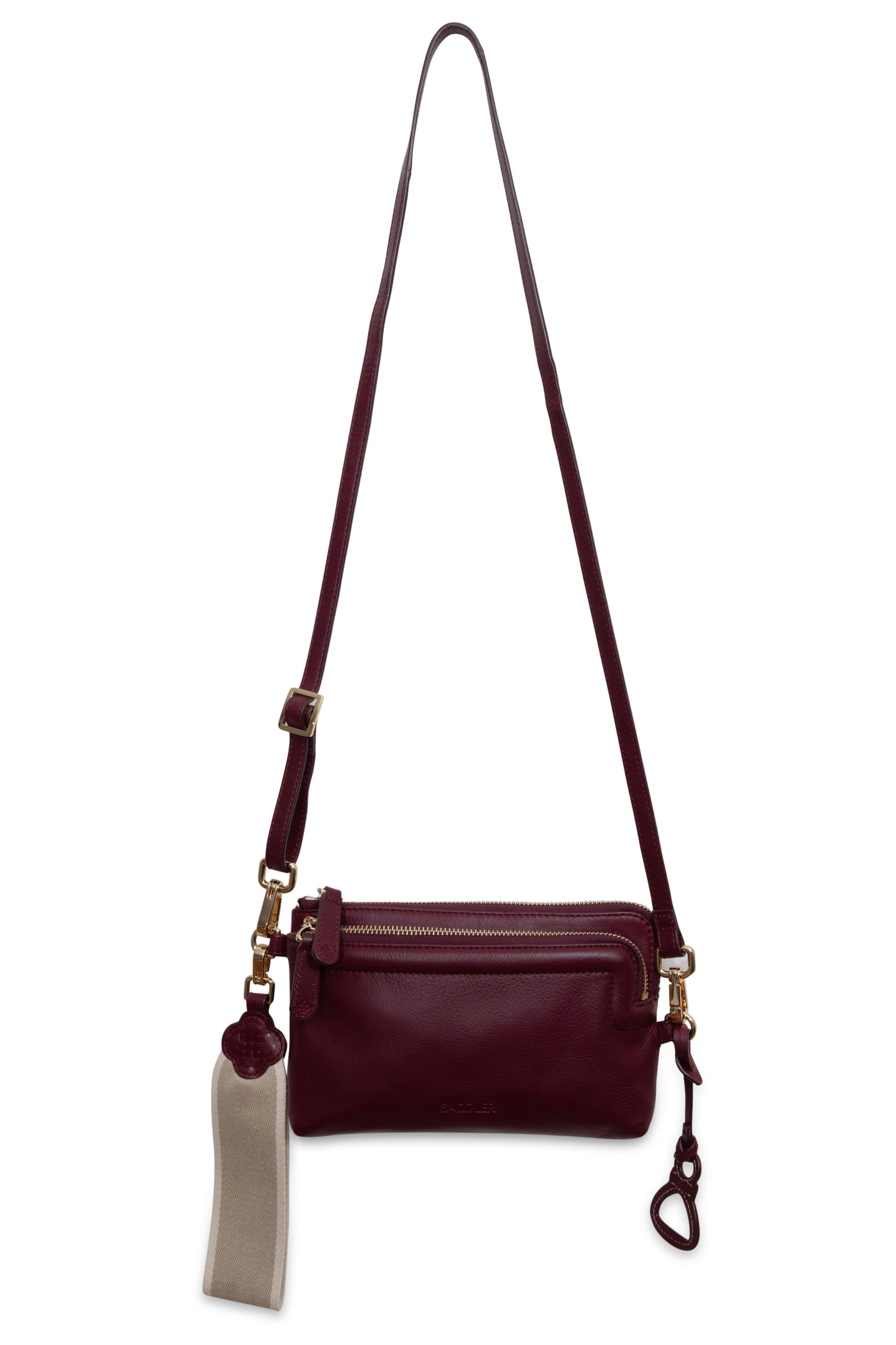 Heather Leather Clutch & Crossbody Bag - Handmade by Saddler – Versatile & Compact