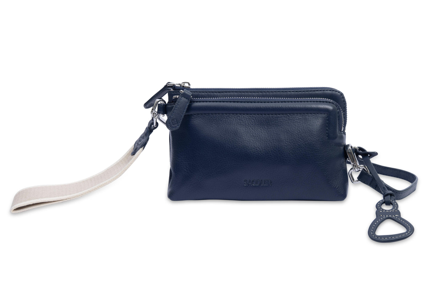 Heather Leather Clutch & Crossbody Bag - Handmade by Saddler – Versatile & Compact