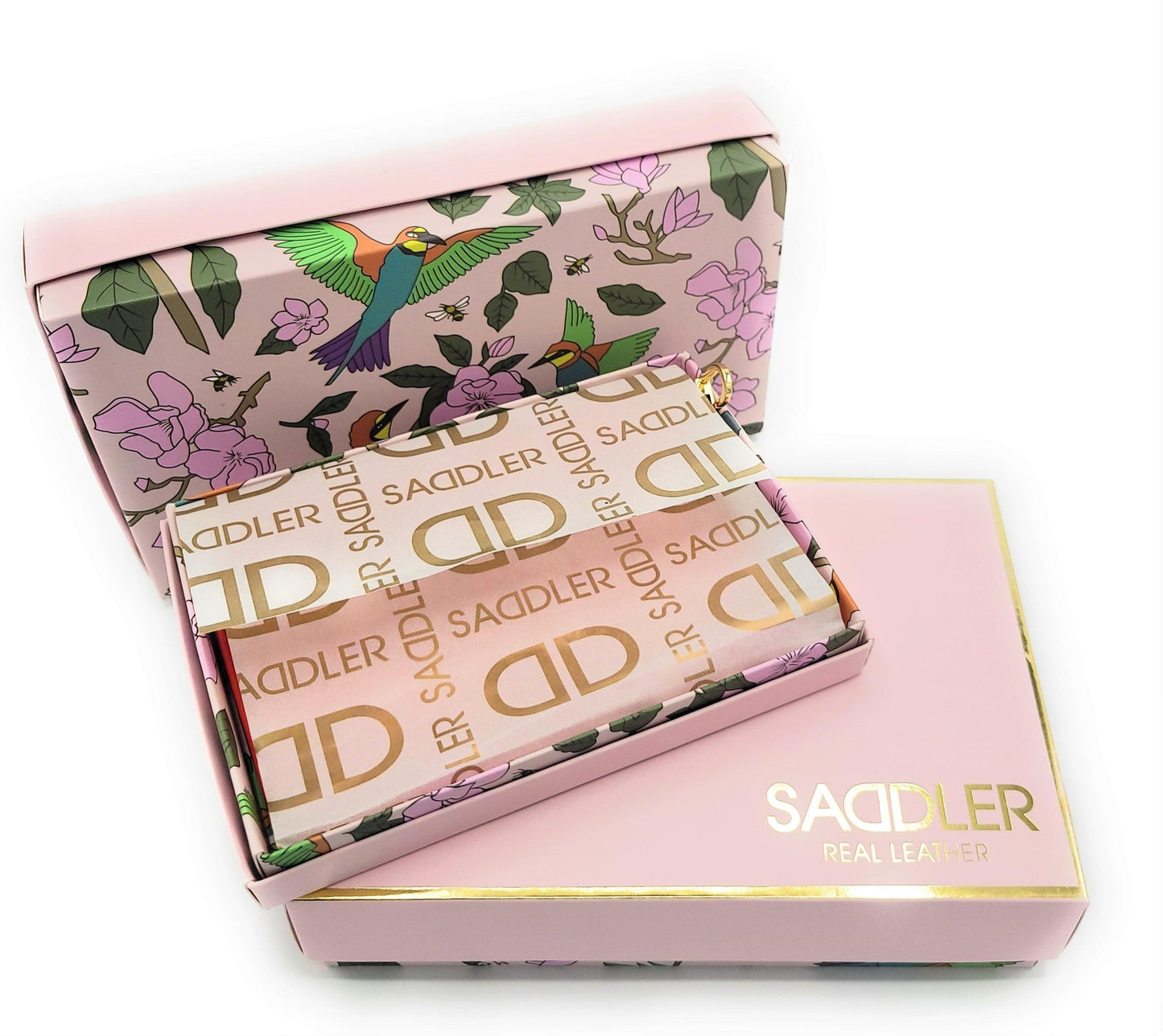 SADDLER "Annie" 3 Way Zipper RFID Real Leather Zipper Wallet (Gift Boxed)