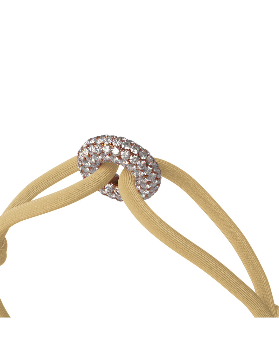 Rose Soho Pavé Cord Bracelet