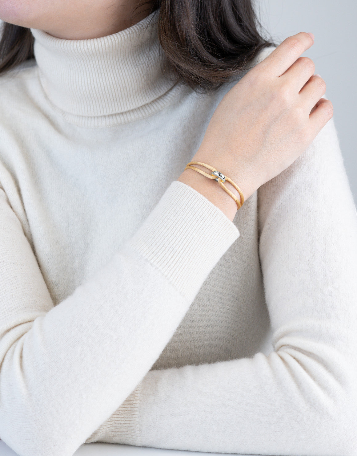 Silver Soho Cord Bracelet