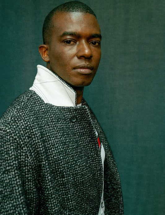 IMMORTAL Silverstone Frock Coat - Grey & White