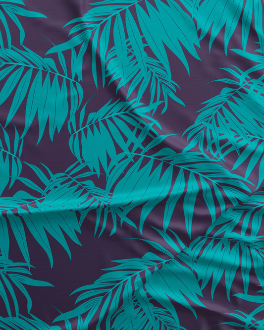 Womens Short Pyjamas - Tropical Green