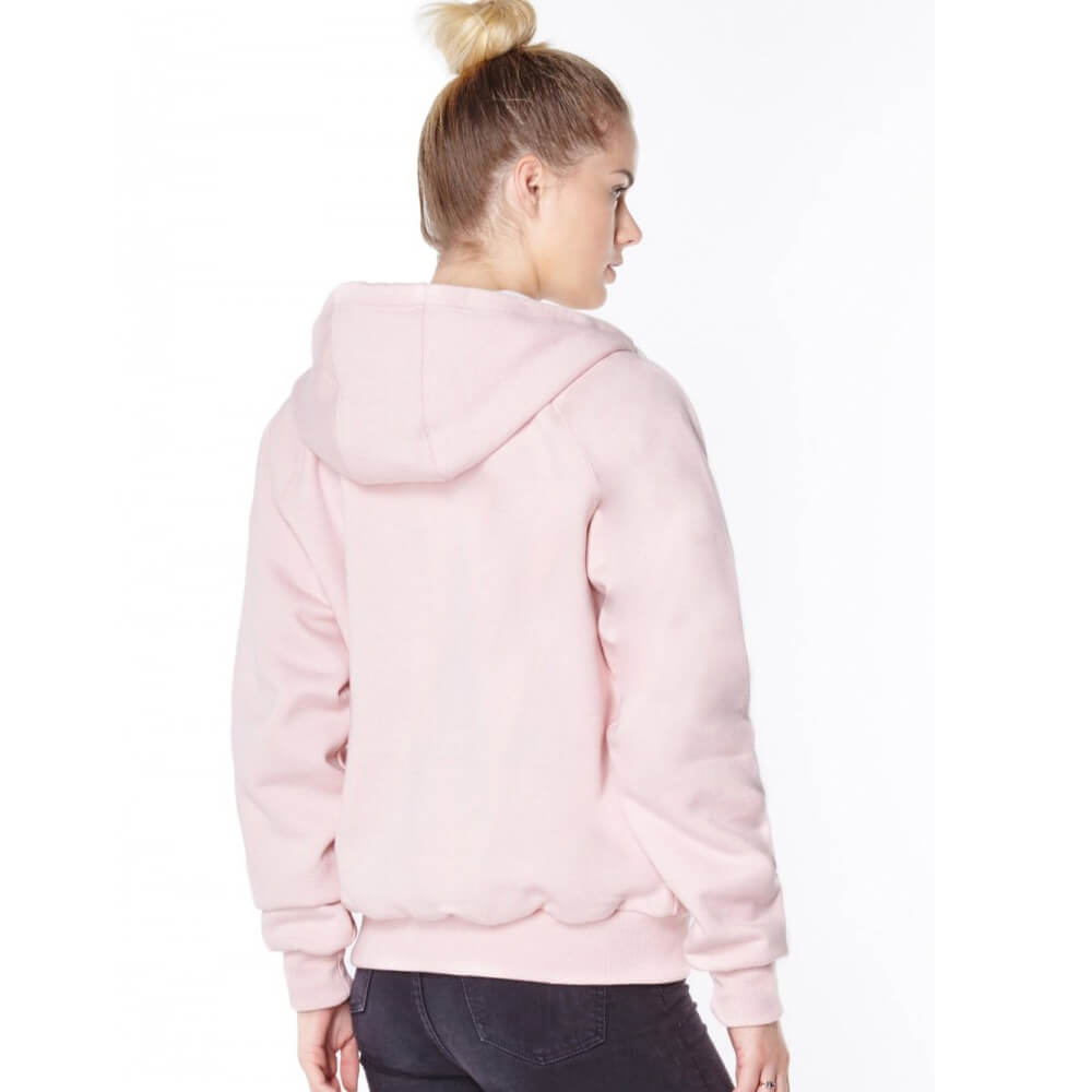 Ladies Knife Resistant Anti Slash Hooded Top in Pink