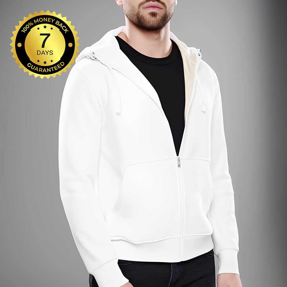 Knife Resistant Anti Slash Hooded Top in White