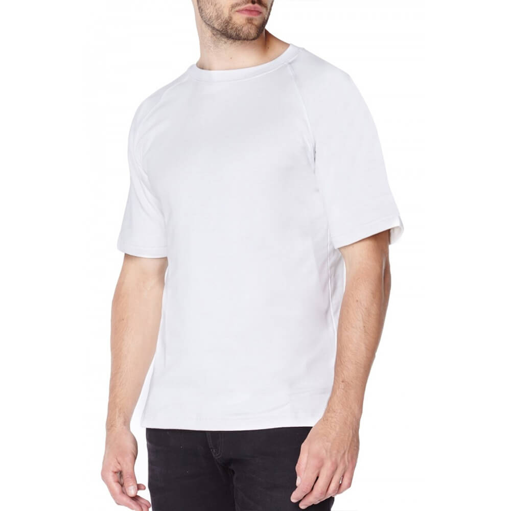 Knife Resistant Anti Slash Short Sleeved T-shirts in White