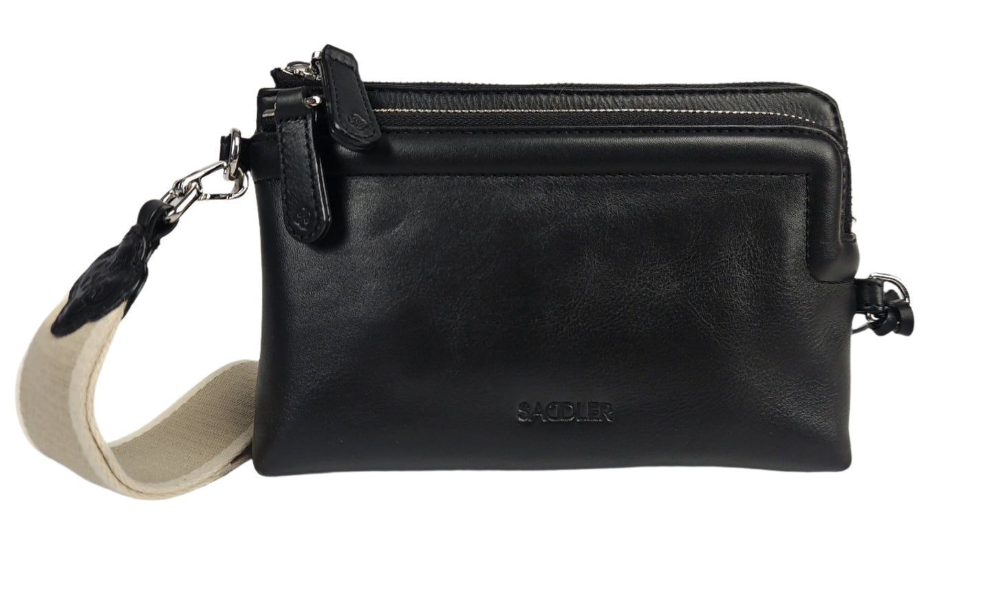 Heather Leather Clutch & Crossbody Bag - Handmade by Saddler – Versatile & Compact