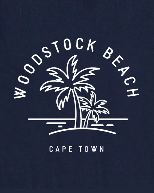 Men's Navy T-Shirt - Woodstock Beach