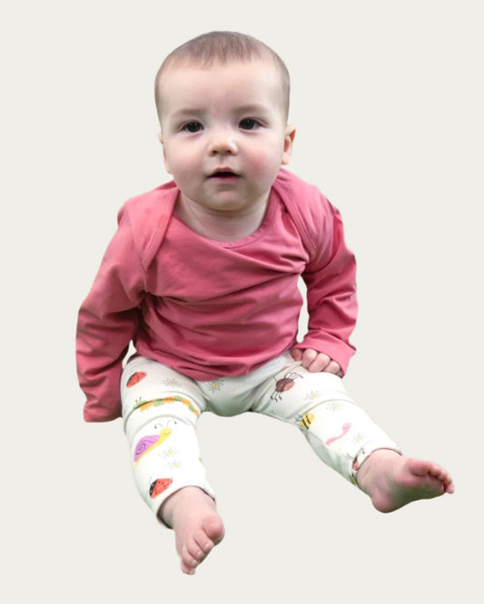 Baby Long Sleeve T-shirt in Desert Rose