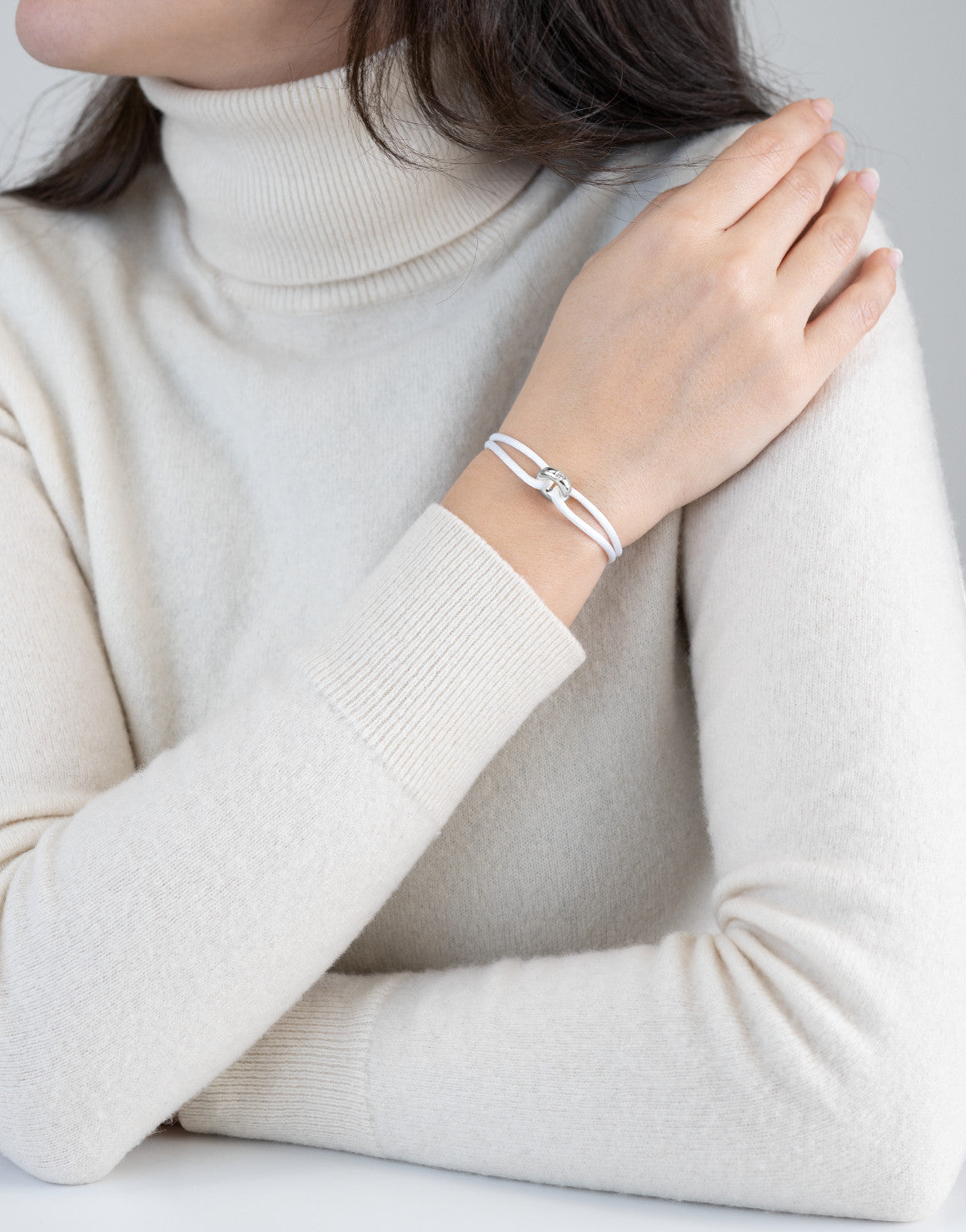 Silver Soho Diamond Cord Bracelet