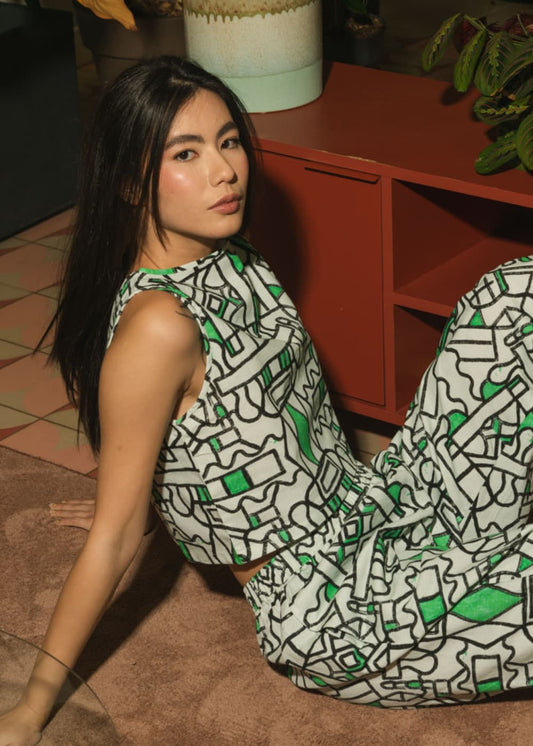 Organic Cotton & Linen Two-Way Tank