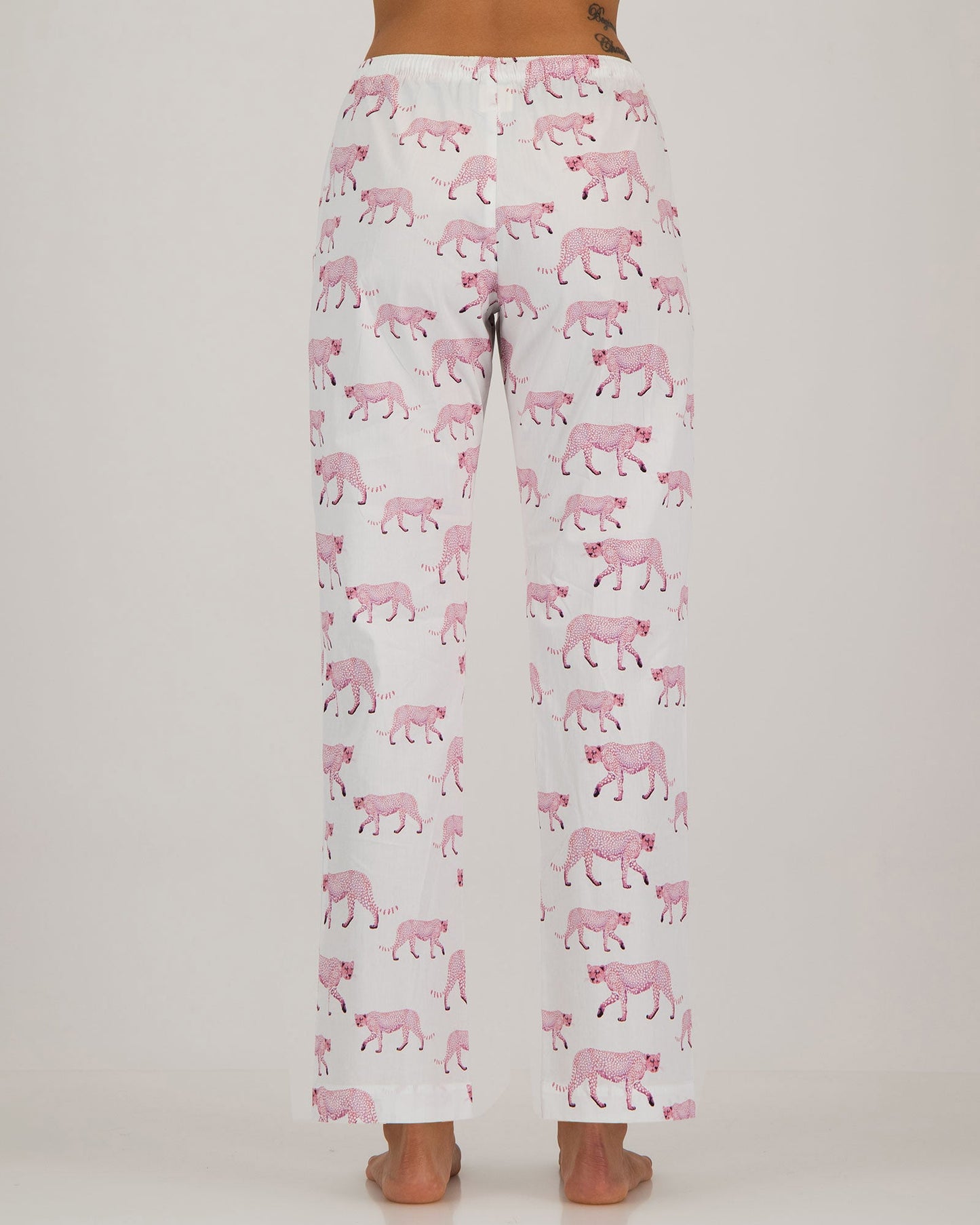 Womens Lounge Pants - Pink Cheetahs