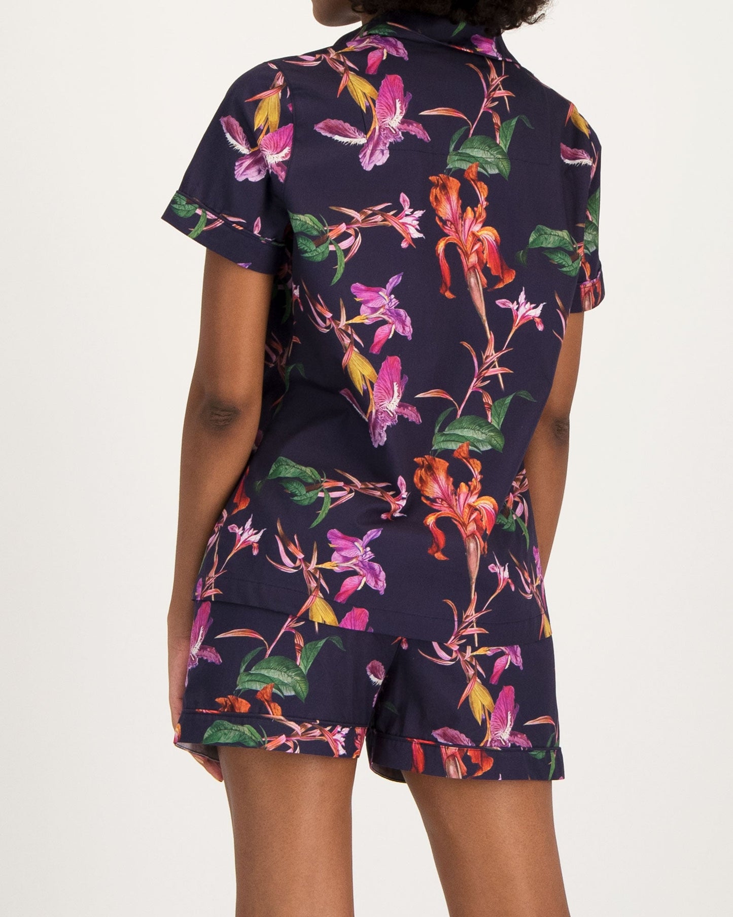Womens Short Pyjamas - Iris Navy
