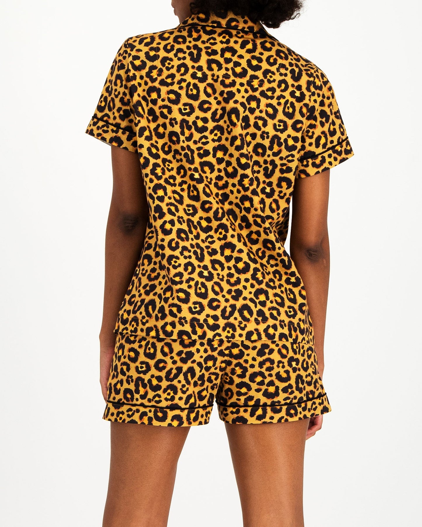 Womens Short Pyjamas - Leopard