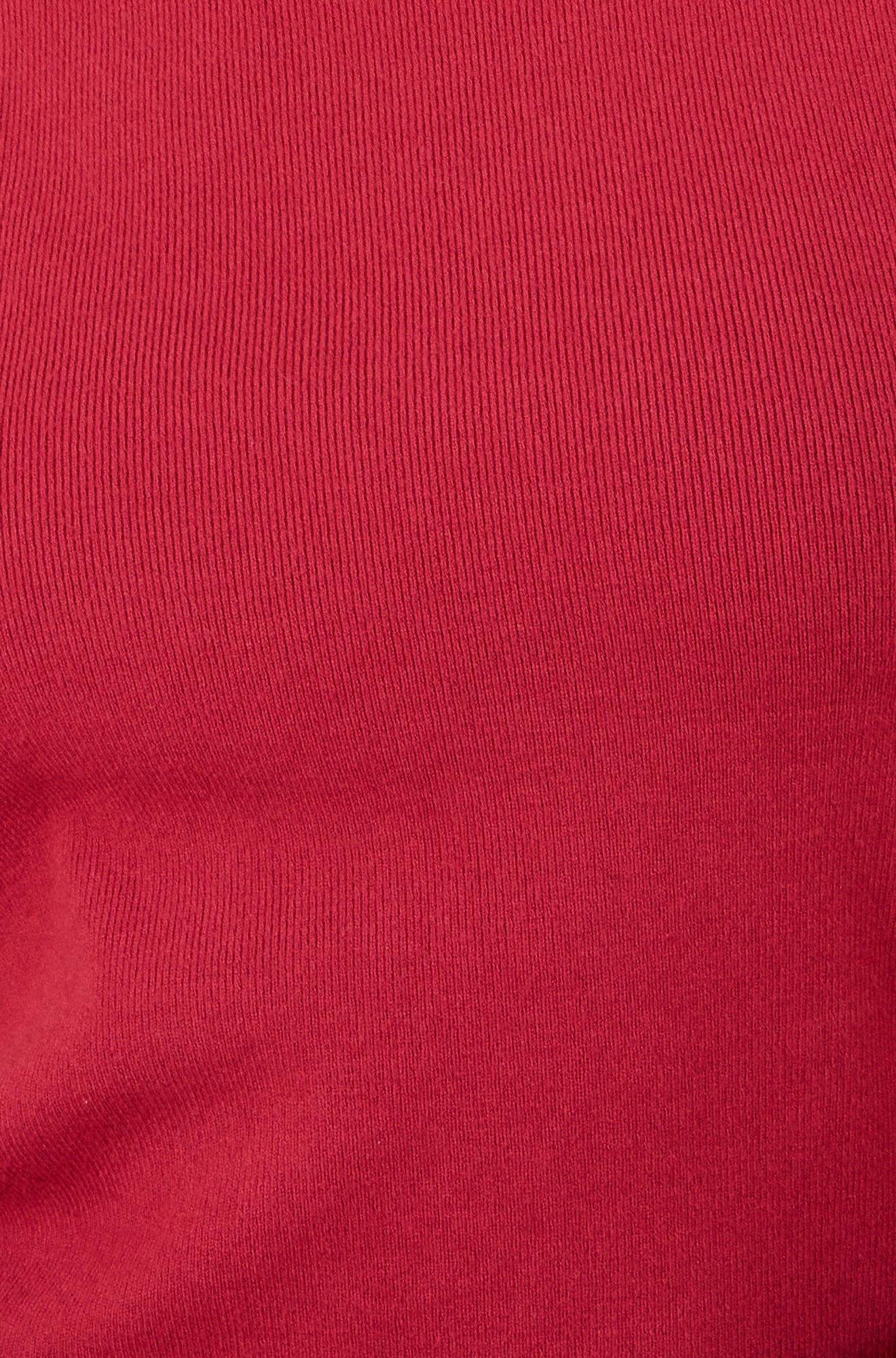 Yumi Burgundy Knitted Ruched Midi Dress