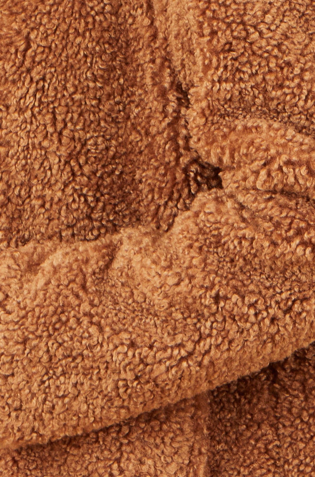 Yumi Brown Short Teddy Bear Jacket