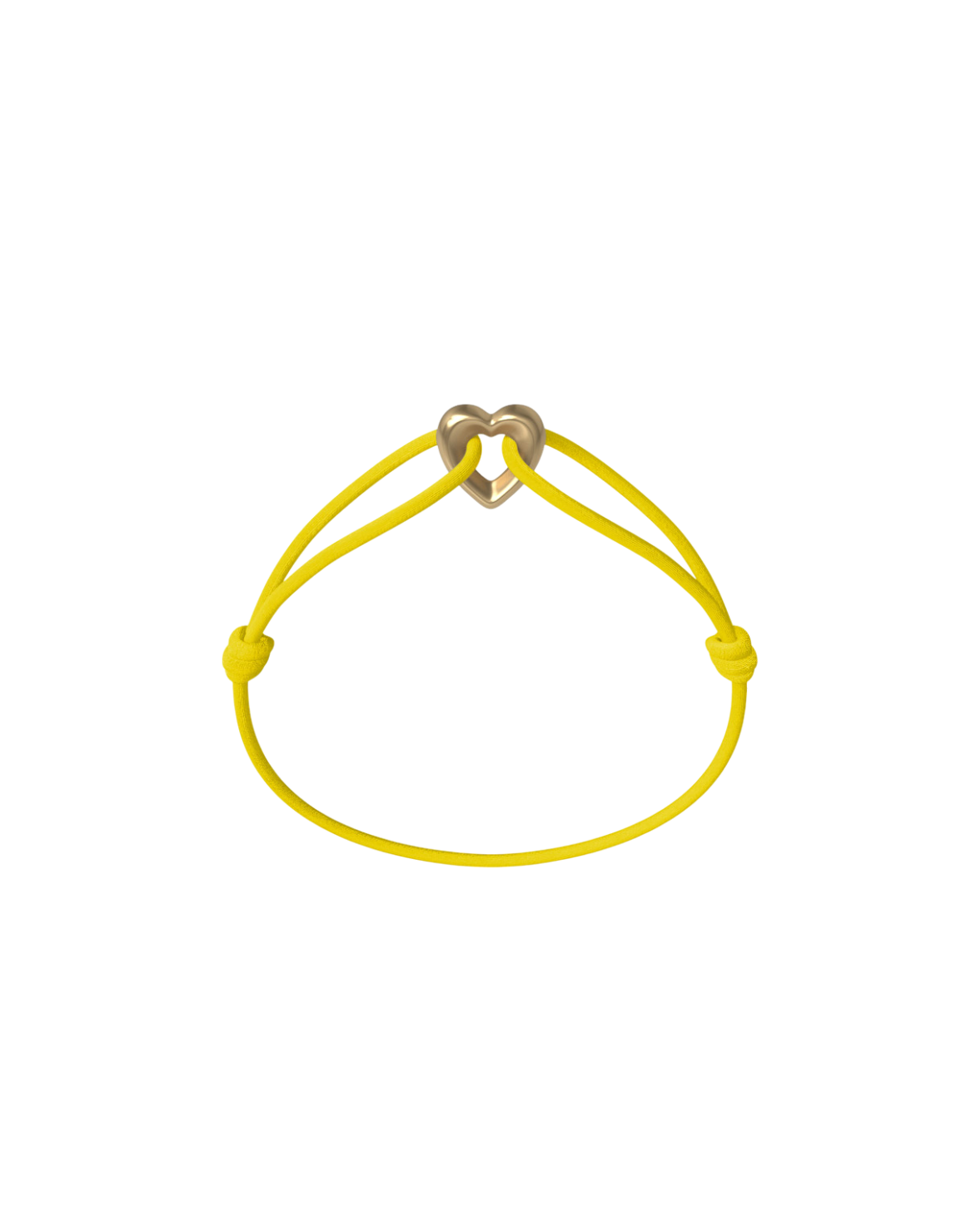Golden Heart Cord Bracelet
