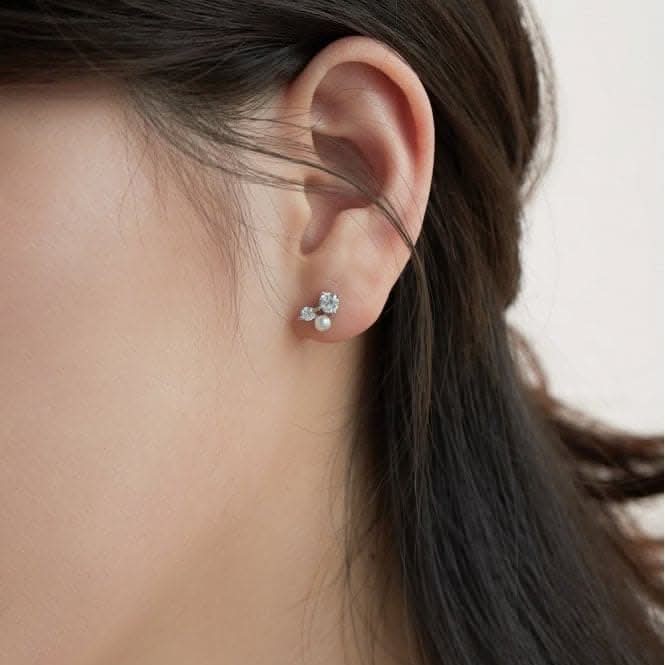 Fresh Water Pearl Stone Earrings ERLE033