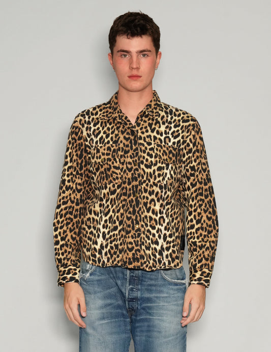 Leopard Print Party Back Shirt