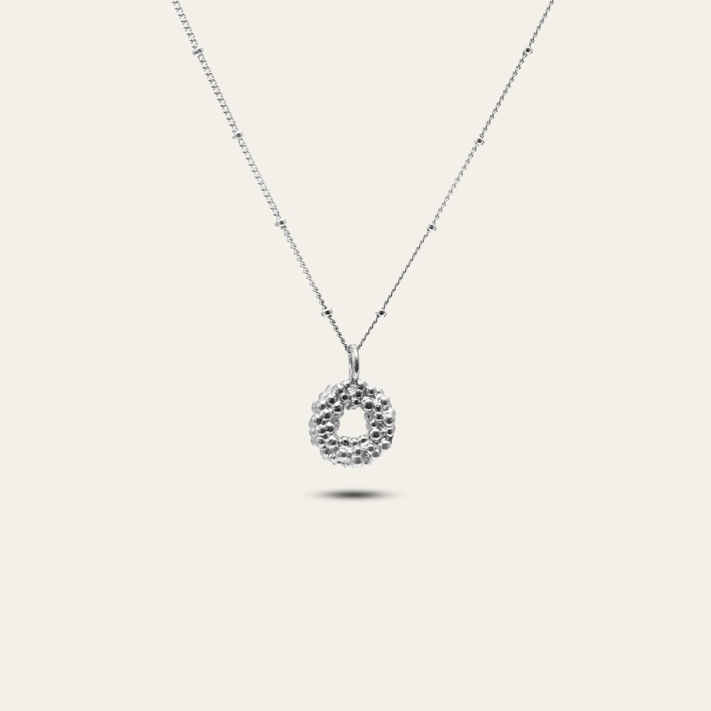 Mini Silver Barnacle Necklace