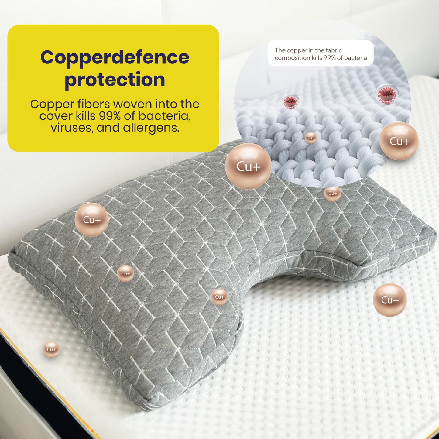 Brightr® MoonHug Adjustable Memory Foam pillow