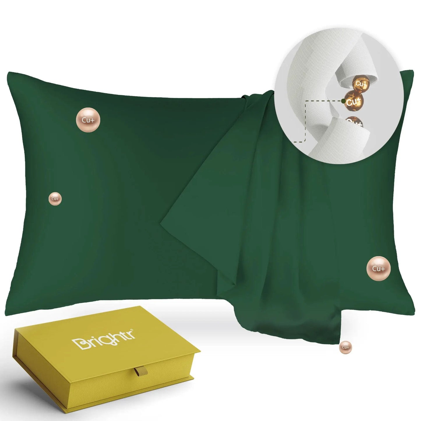 Brightr® Anti-Ageing Copper-Infused Eucalyptus Silk Pillowcase