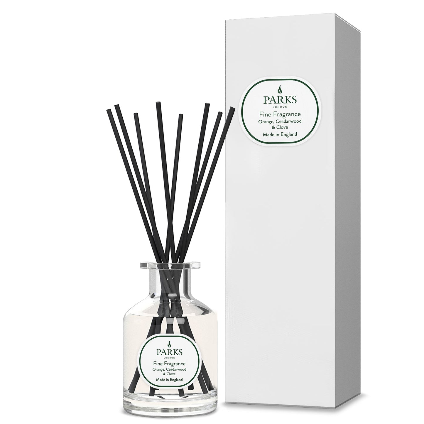 FINE FRAGRANCE 100ML DIFFUSER ORANGE. CEDARWOOD & CLOVE