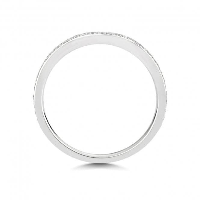 Wedding Band Platinum Diamond Wave Ring WP275/I