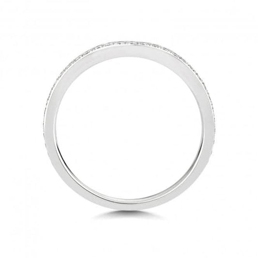 Wedding Band Platinum Diamond Wave Ring WP275/I