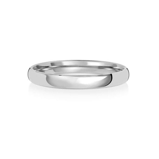 Wedding Band Platinum Slight Court 2.5mm-2.0 Wedding Ring WP112EH