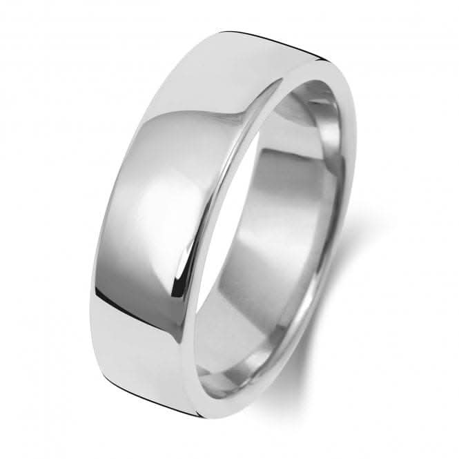 Wedding Band Platinum Soft Court 6mm-1.8 Wedding Ring WP136H