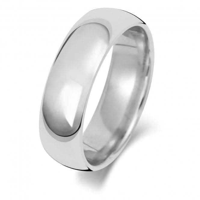 Wedding Band Platinum Trad Court 6mm-1.25 Wedding Ring WP166L
