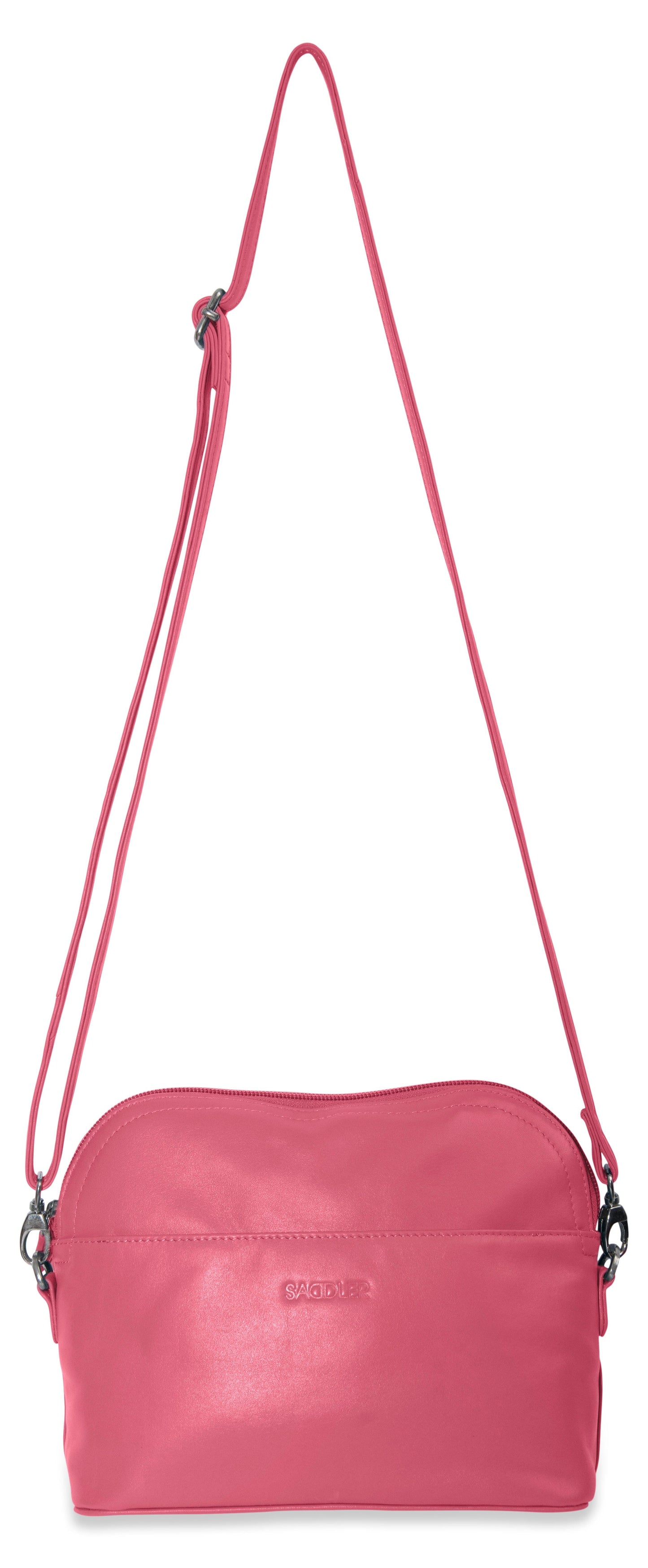 SADDLER BROOKLYN Leather Zip Top Handbag - Adjustable Shoulder Strap, Multiple Pockets - RFID Protected