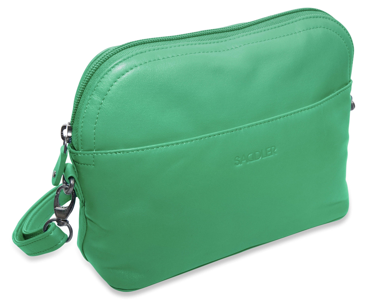 SADDLER BROOKLYN Leather Zip Top Handbag - Adjustable Shoulder Strap, Multiple Pockets - RFID Protected