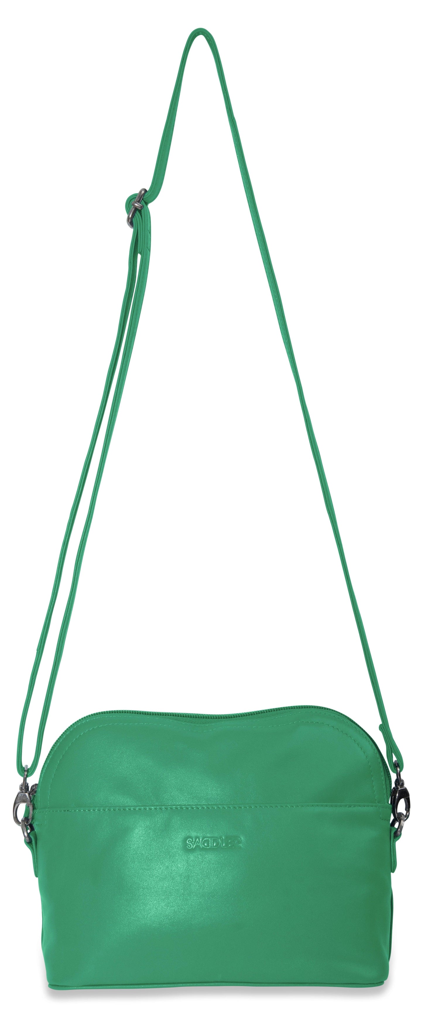 SADDLER BROOKLYN Leather Zip Top Handbag - Adjustable Shoulder Strap, Multiple Pockets - RFID Protected