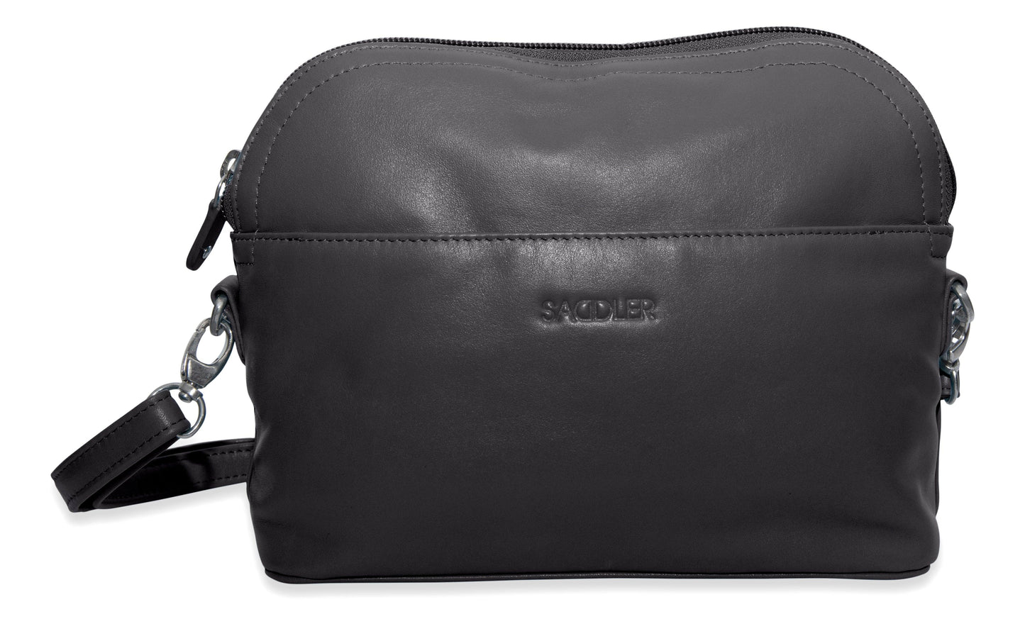 SADDLER BROOKLYN Leather Zip Top Handbag - Adjustable Shoulder Strap, Multiple Pockets - RFID Protected