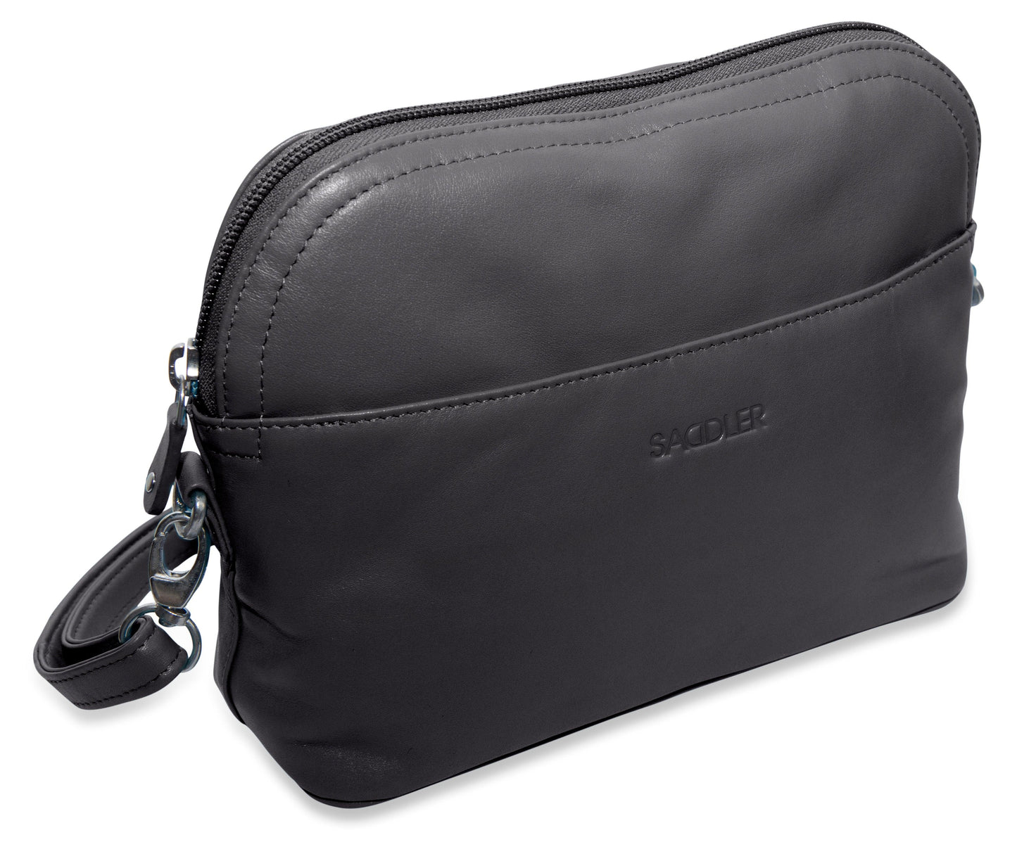 SADDLER BROOKLYN Leather Zip Top Handbag - Adjustable Shoulder Strap, Multiple Pockets - RFID Protected