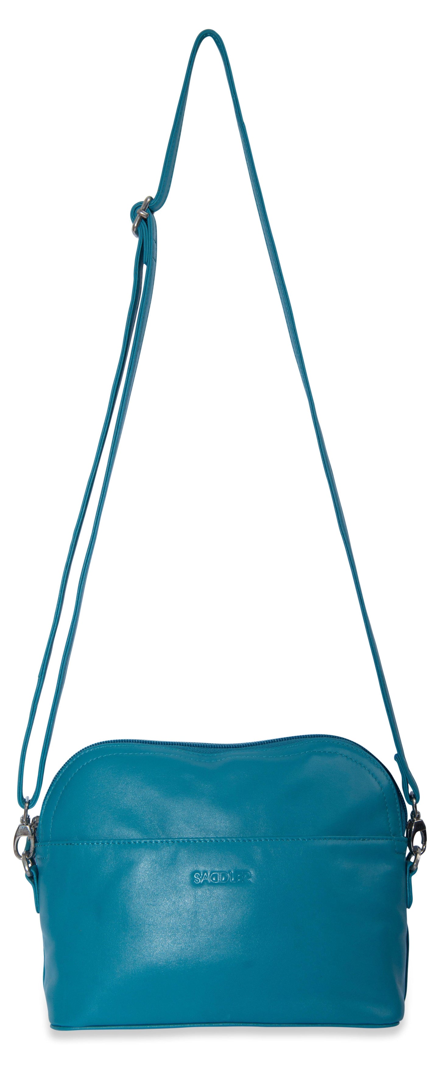 SADDLER BROOKLYN Leather Zip Top Handbag - Adjustable Shoulder Strap, Multiple Pockets - RFID Protected