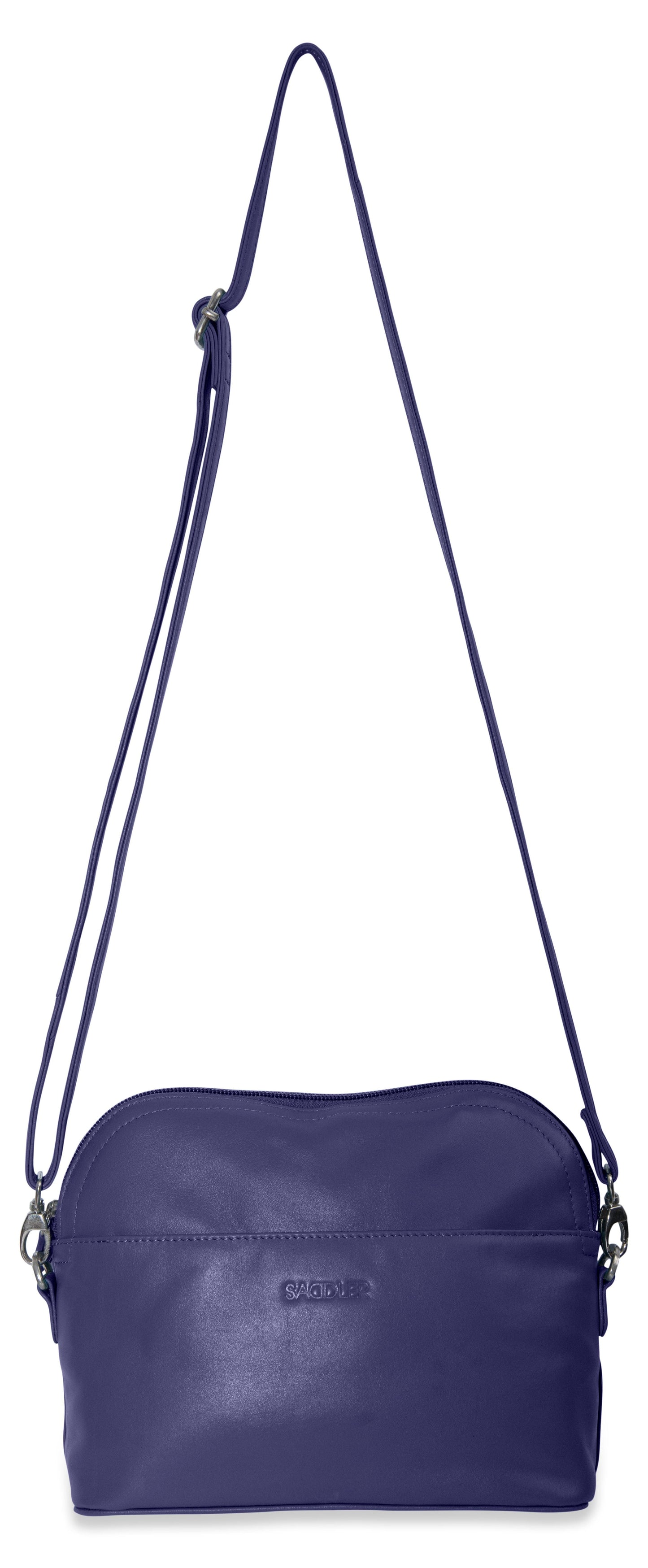 SADDLER BROOKLYN Leather Zip Top Handbag - Adjustable Shoulder Strap, Multiple Pockets - RFID Protected