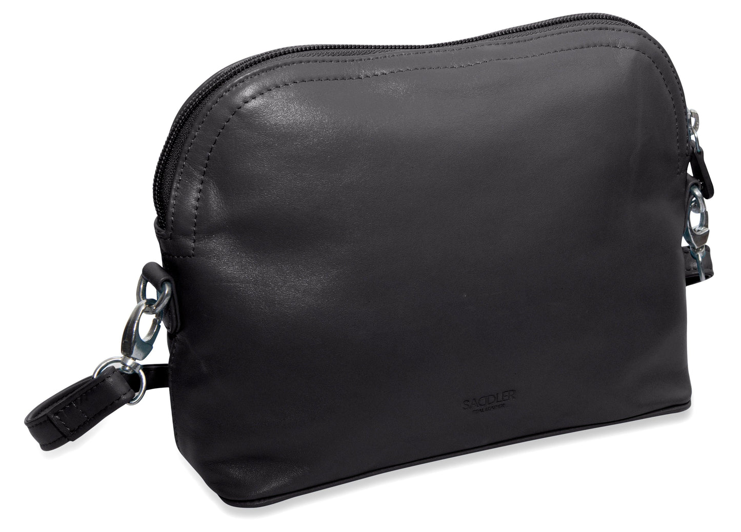 SADDLER BROOKLYN Leather Zip Top Handbag - Adjustable Shoulder Strap, Multiple Pockets - RFID Protected