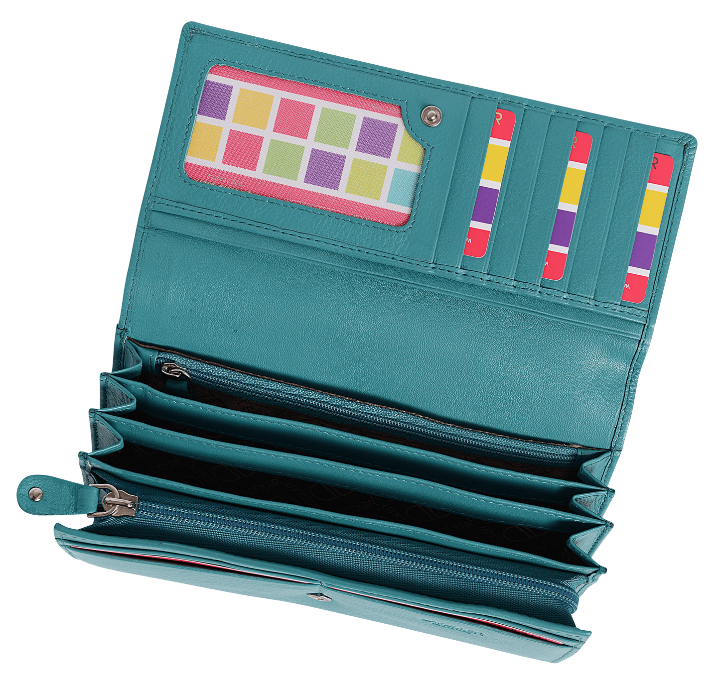 Large Leather Multi-Section Purse "Grace" – Handmade by Saddler | RFID Protected & Gift Boxed
