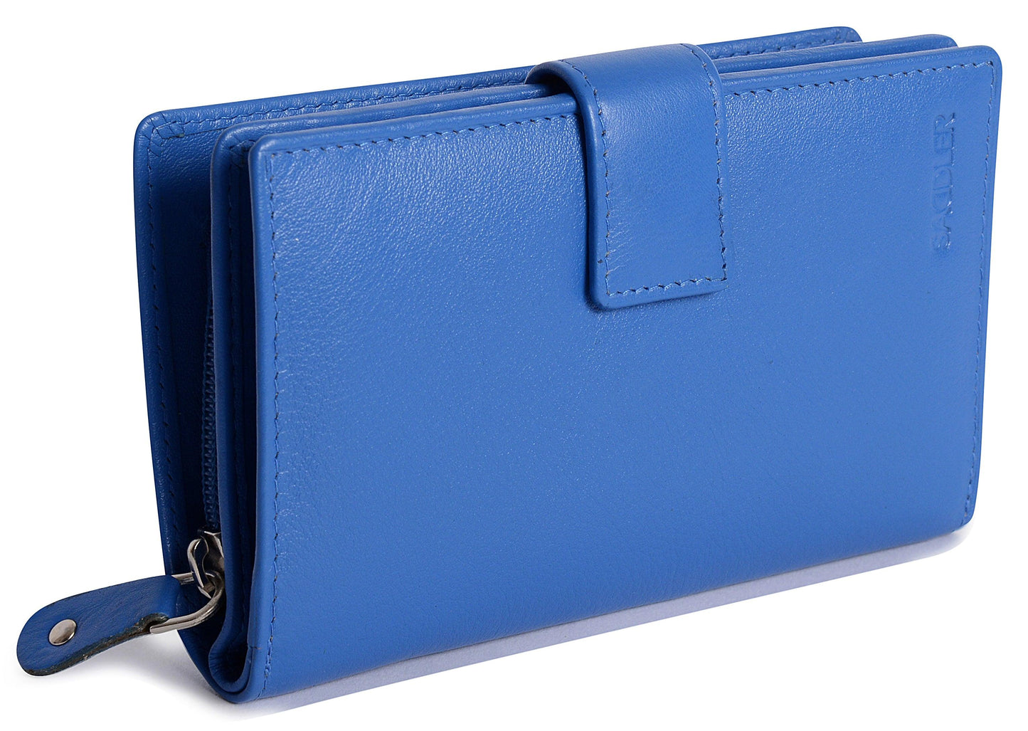 Mid-Size Leather Purse Wallet "Holly" – Handmade by Saddler | RFID Protected & Gift Boxed