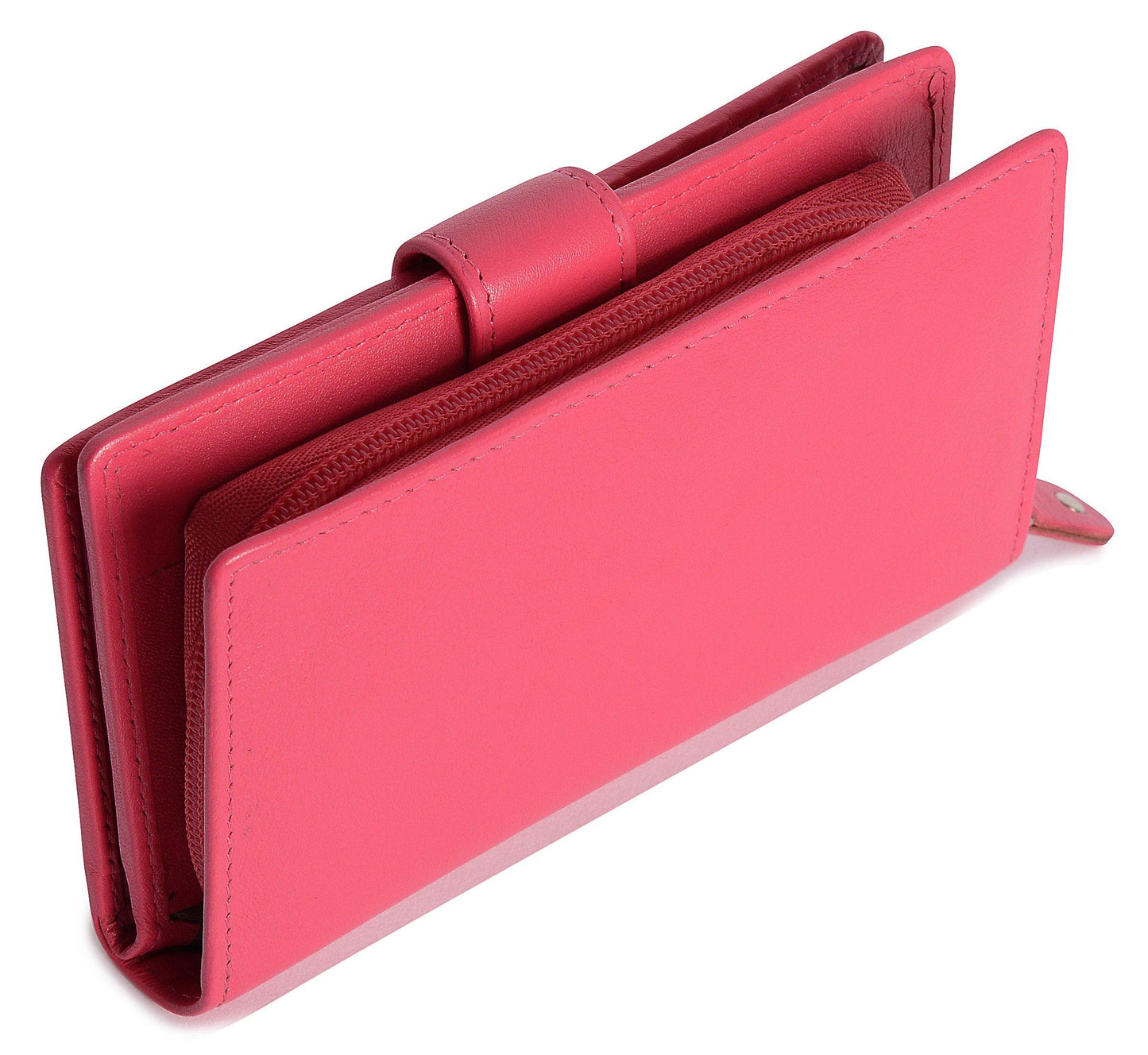 Mid-Size Leather Purse Wallet "Holly" – Handmade by Saddler | RFID Protected & Gift Boxed