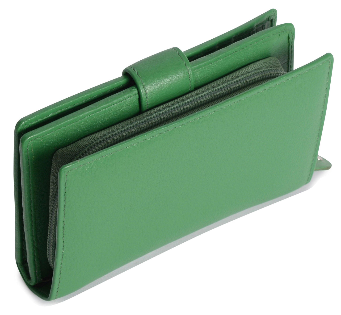 Mid-Size Leather Purse Wallet "Holly" – Handmade by Saddler | RFID Protected & Gift Boxed