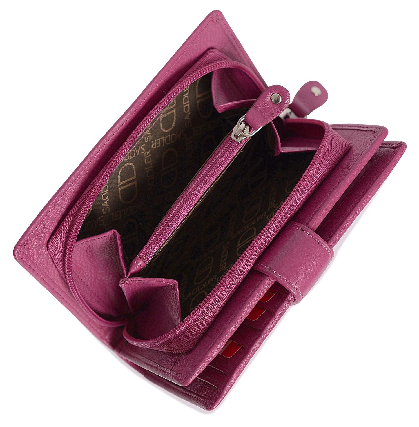 Mid-Size Leather Purse Wallet "Holly" – Handmade by Saddler | RFID Protected & Gift Boxed