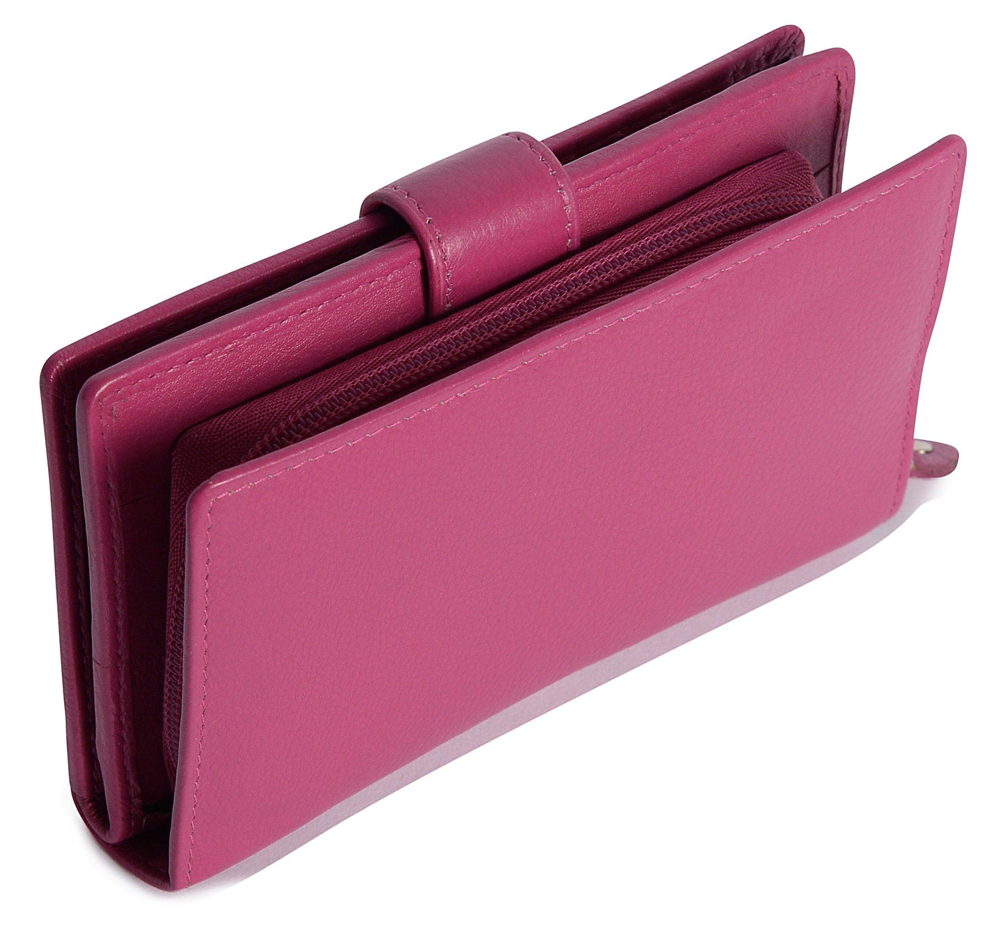 Mid-Size Leather Purse Wallet "Holly" – Handmade by Saddler | RFID Protected & Gift Boxed