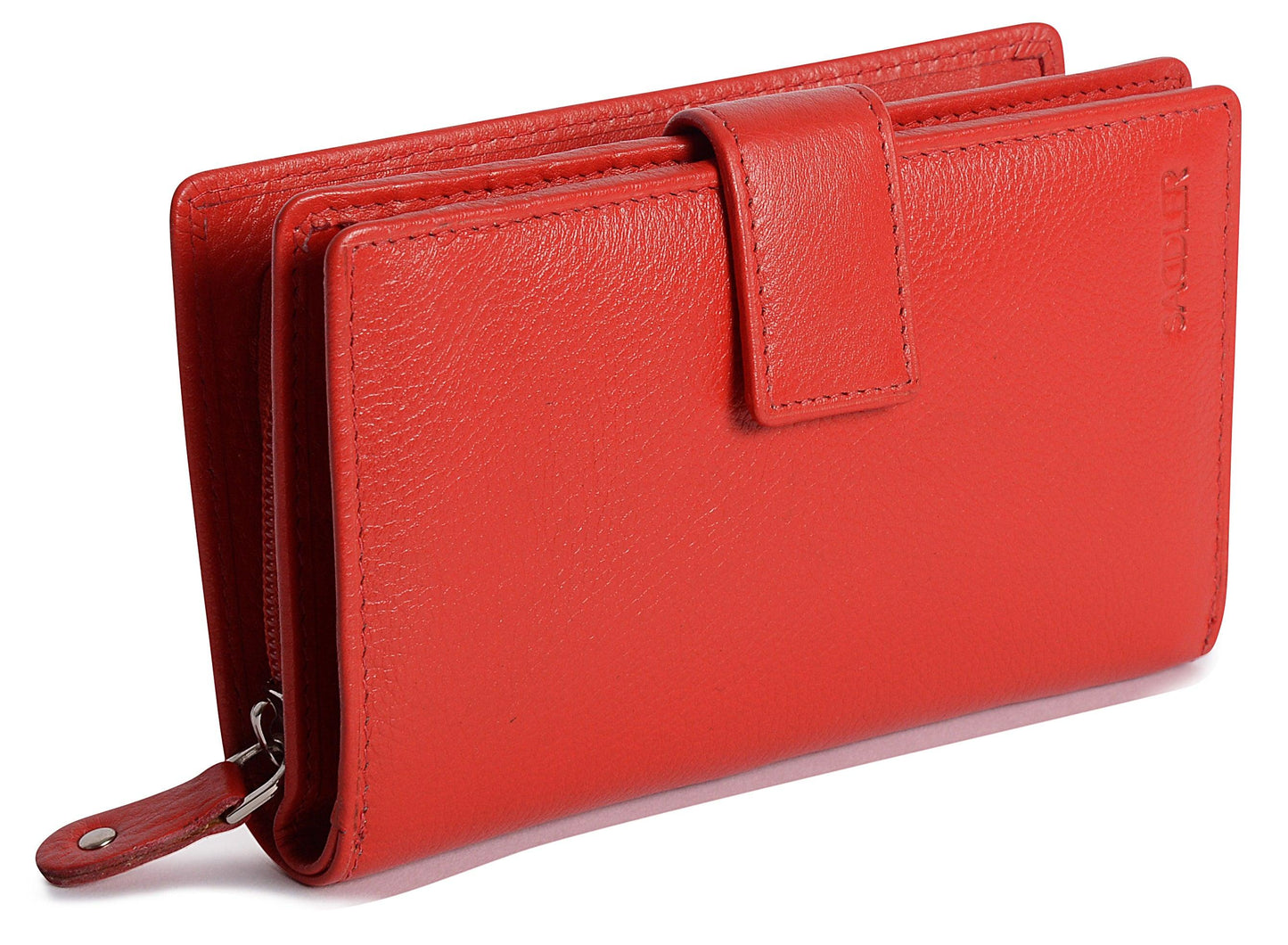 Mid-Size Leather Purse Wallet "Holly" – Handmade by Saddler | RFID Protected & Gift Boxed