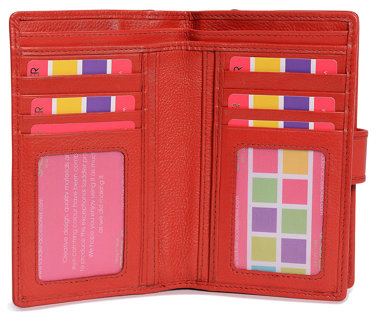 Mid-Size Leather Purse Wallet "Holly" – Handmade by Saddler | RFID Protected & Gift Boxed