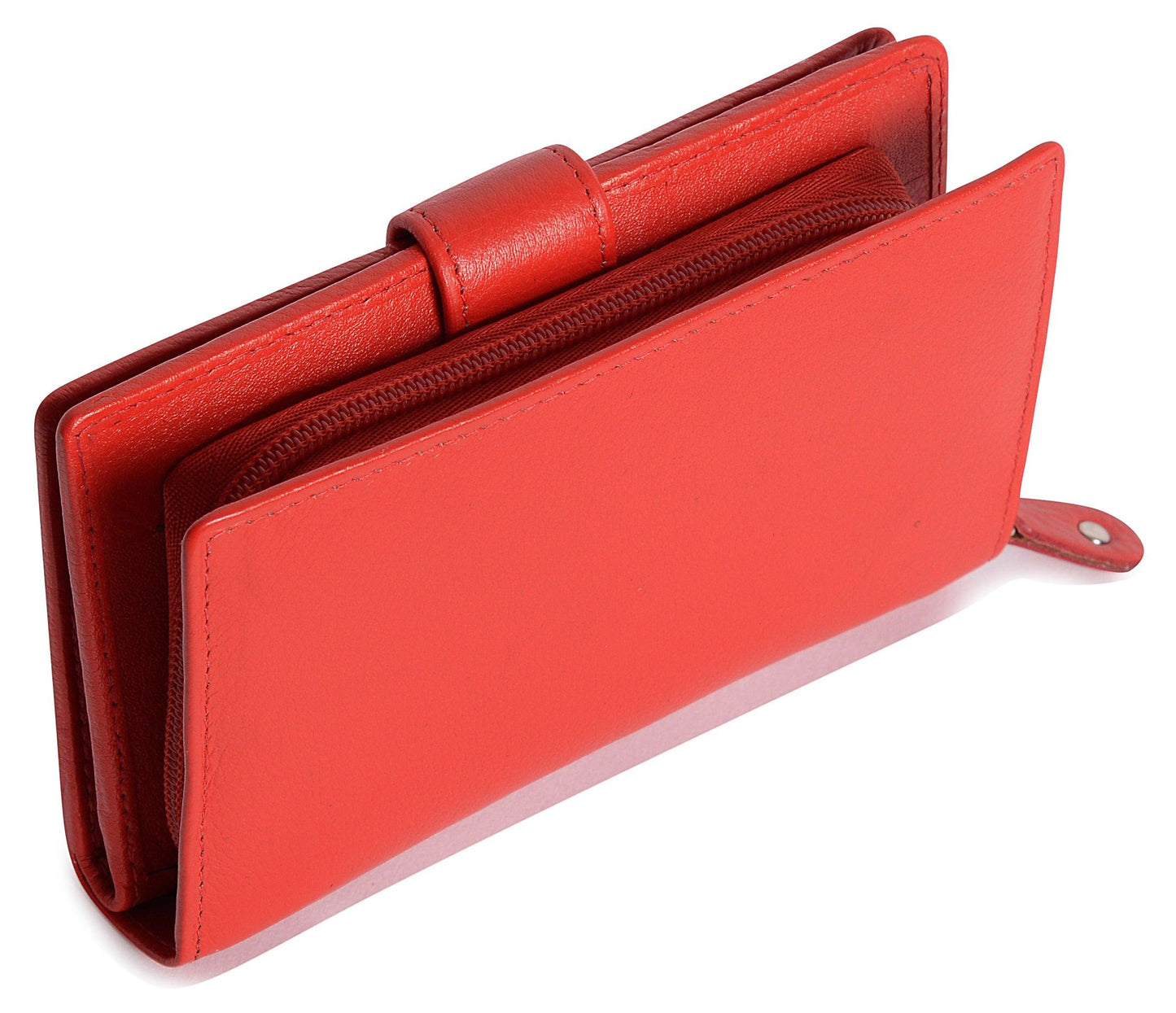 Mid-Size Leather Purse Wallet "Holly" – Handmade by Saddler | RFID Protected & Gift Boxed