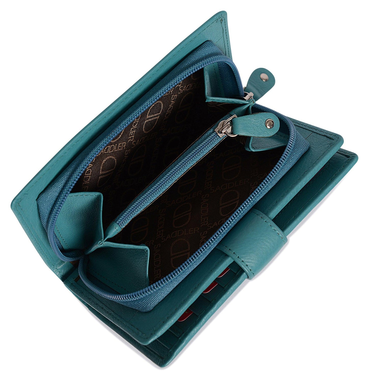 Mid-Size Leather Purse Wallet "Holly" – Handmade by Saddler | RFID Protected & Gift Boxed